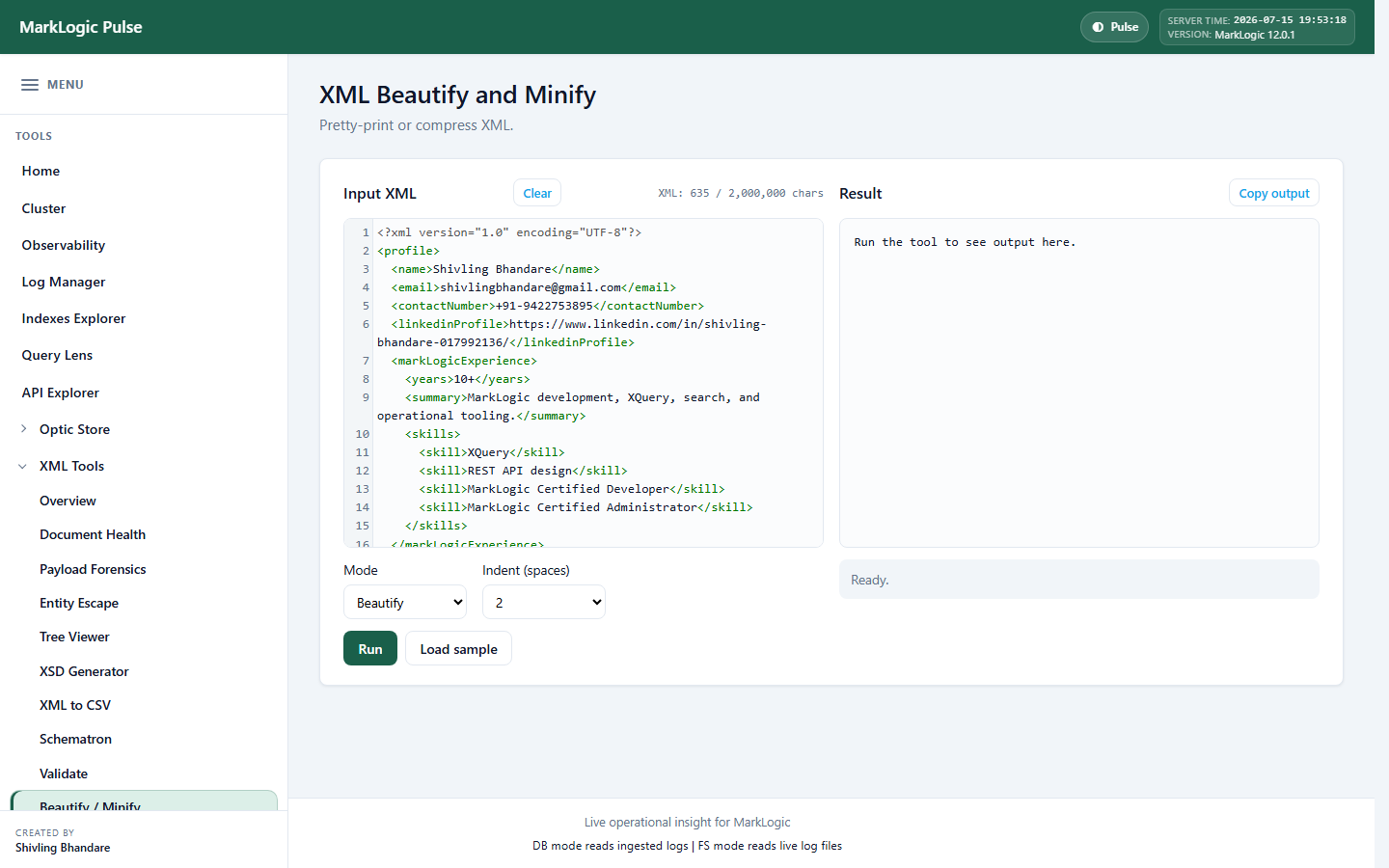 Beautify / Minify