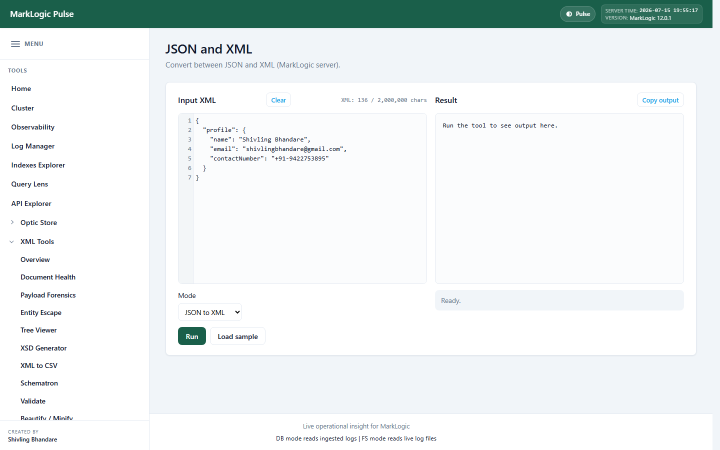 JSON / XML
